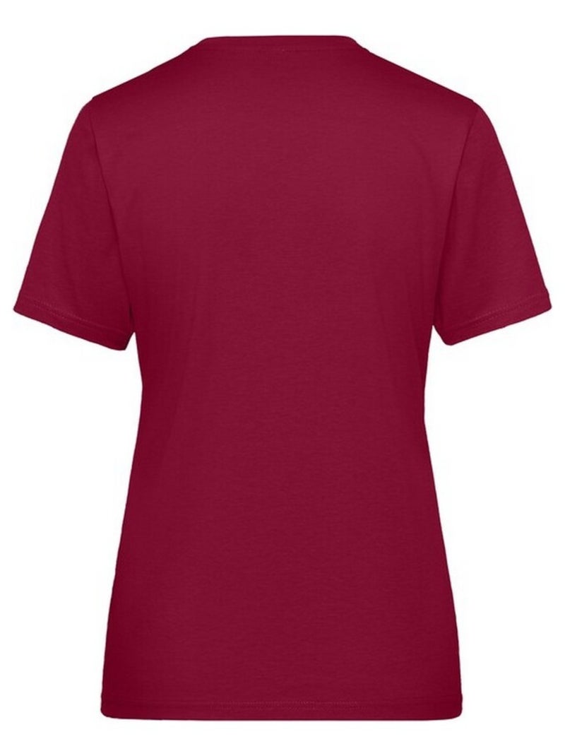 James and Nicholson - T-shirt BIO WORKWEAR Bordeaux - Kiabi