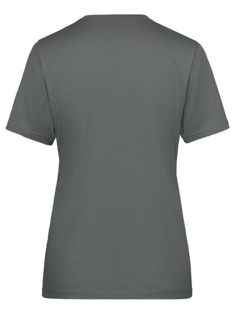 James and Nicholson - T-shirt BIO WORKWEAR Gris foncé - Kiabi