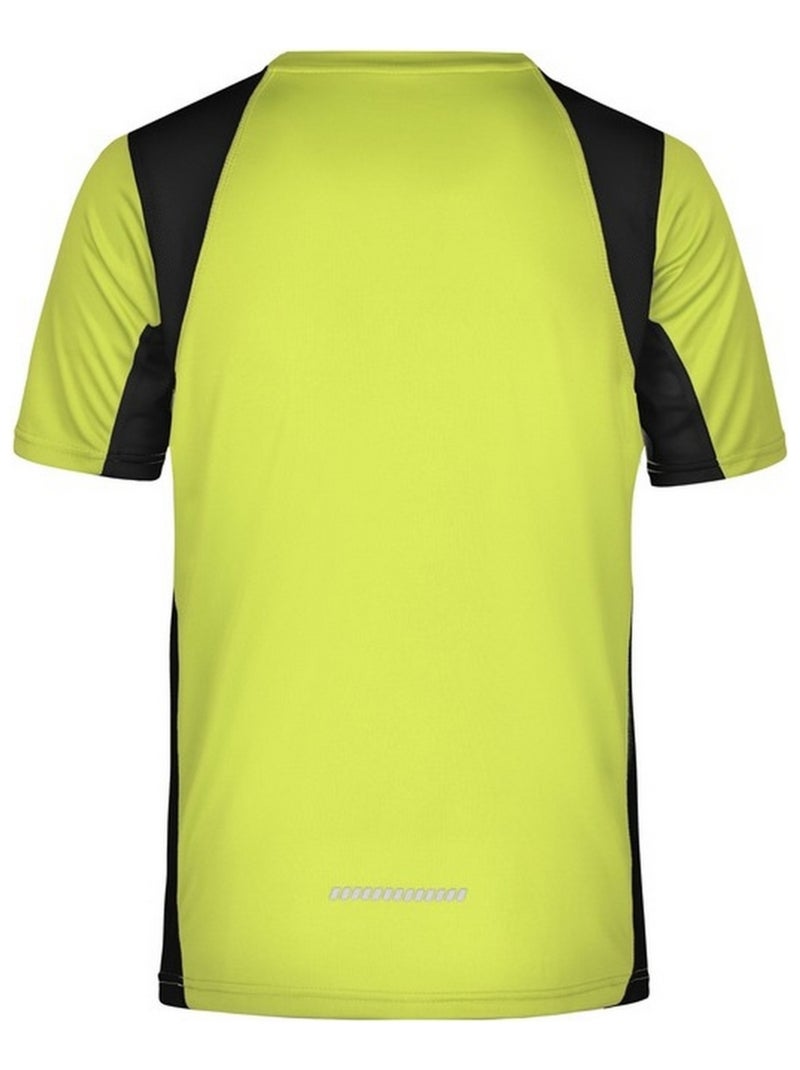 James and Nicholson - T-shirt course à pied Jaune foncé - Kiabi