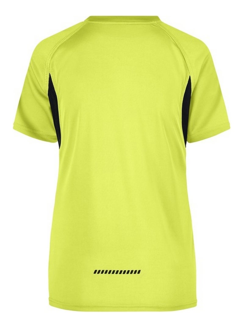 James and Nicholson - T-shirt course à pied Jaune foncé - Kiabi