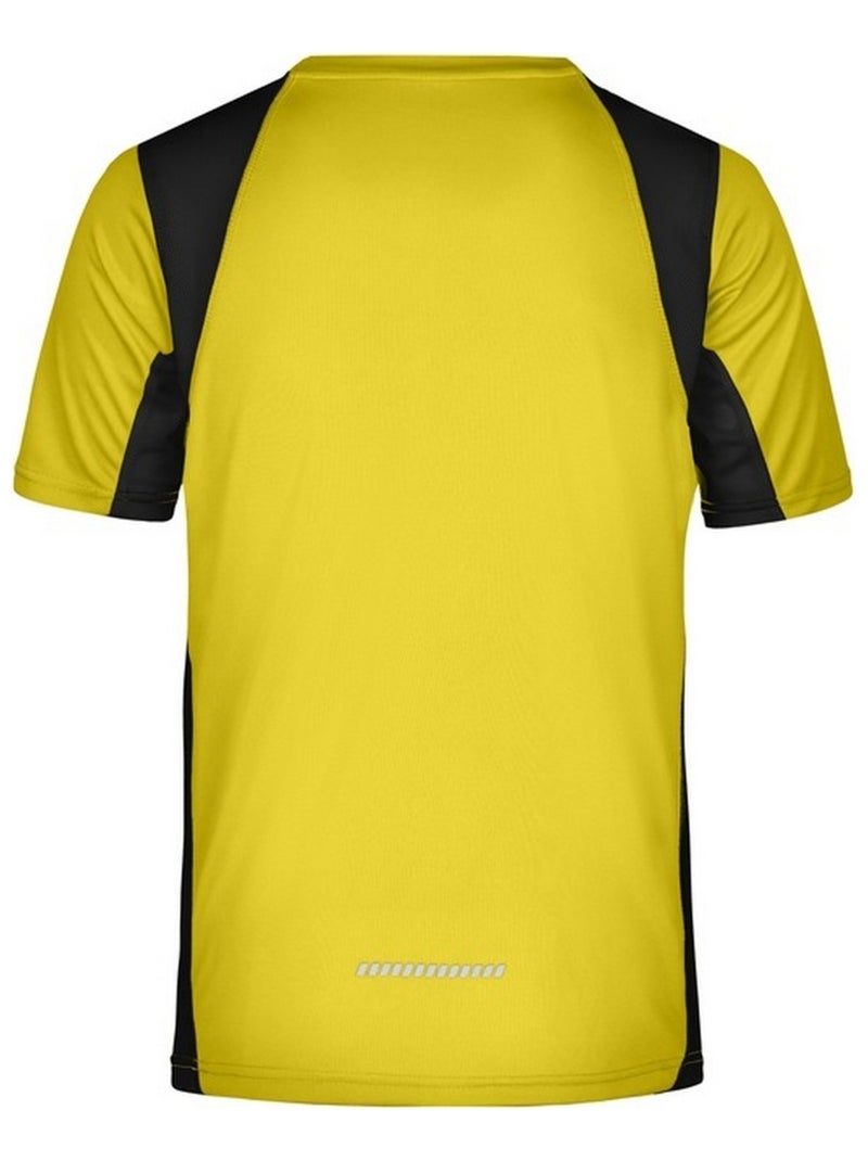 James and Nicholson - T-shirt course à pied Jaune pâle - Kiabi