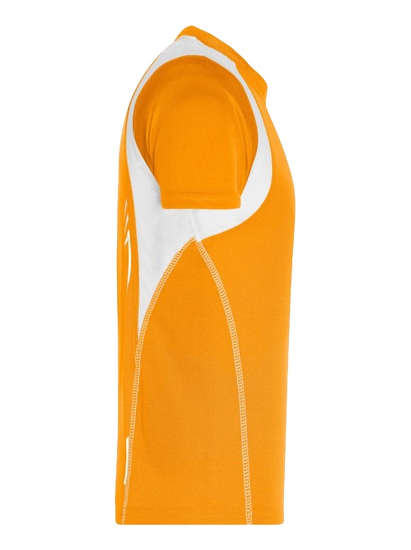 James and Nicholson - T-shirt course à pied Orange - Kiabi