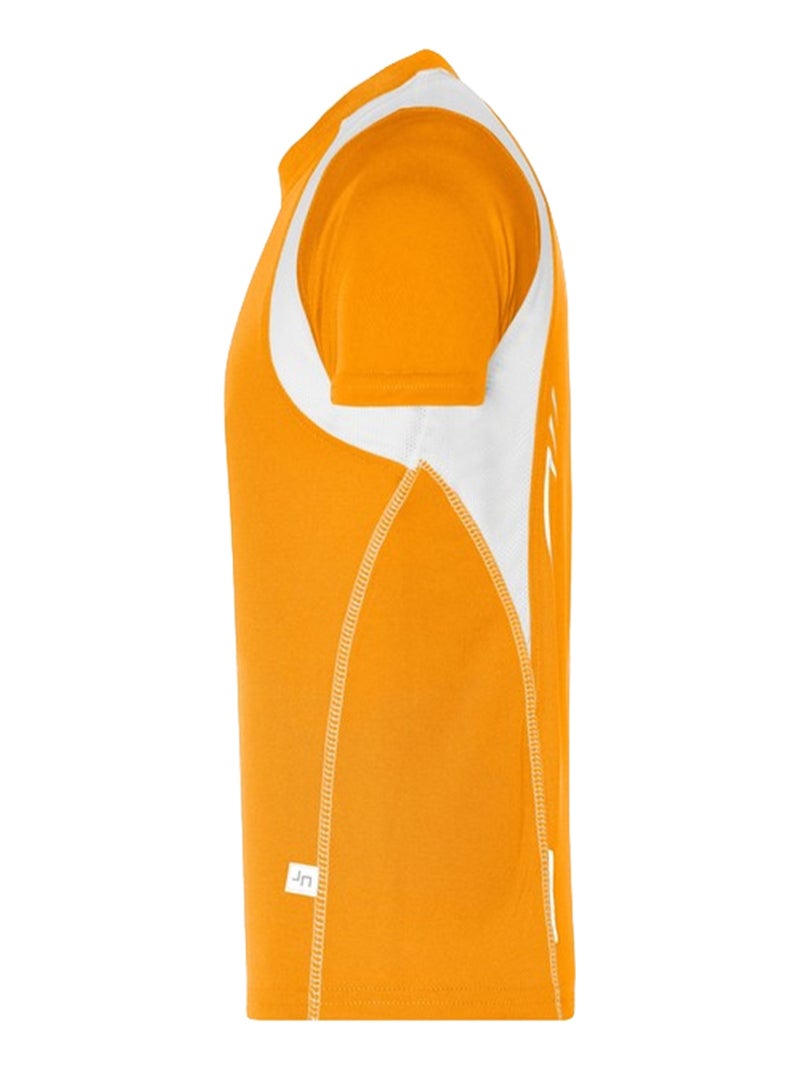 James and Nicholson - T-shirt course à pied Orange - Kiabi