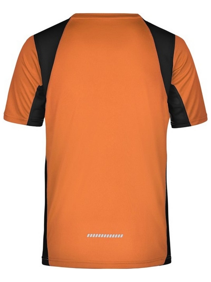 James and Nicholson - T-shirt course à pied Orange - Kiabi