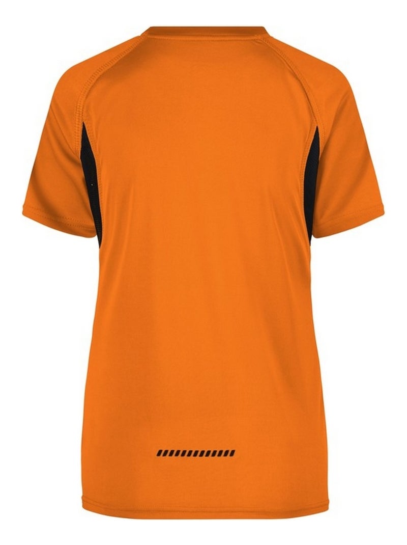 James and Nicholson - T-shirt course à pied Orange - Kiabi