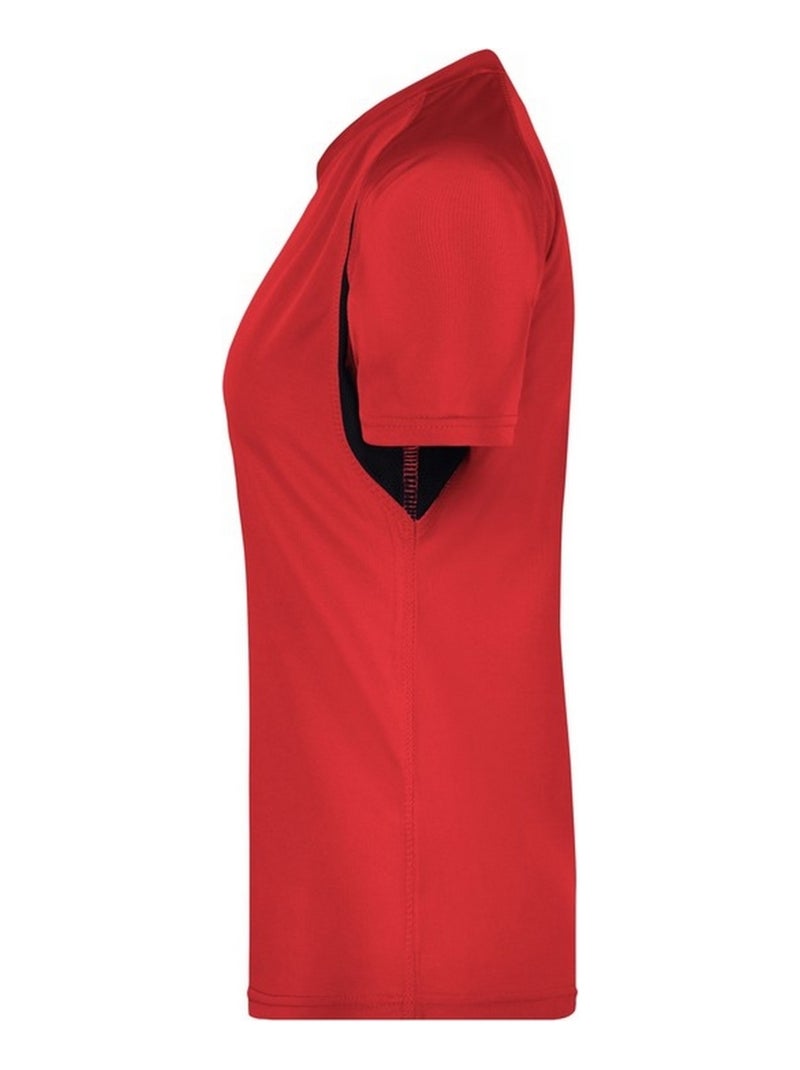 James and Nicholson - T-shirt course à pied Rouge brique - Kiabi