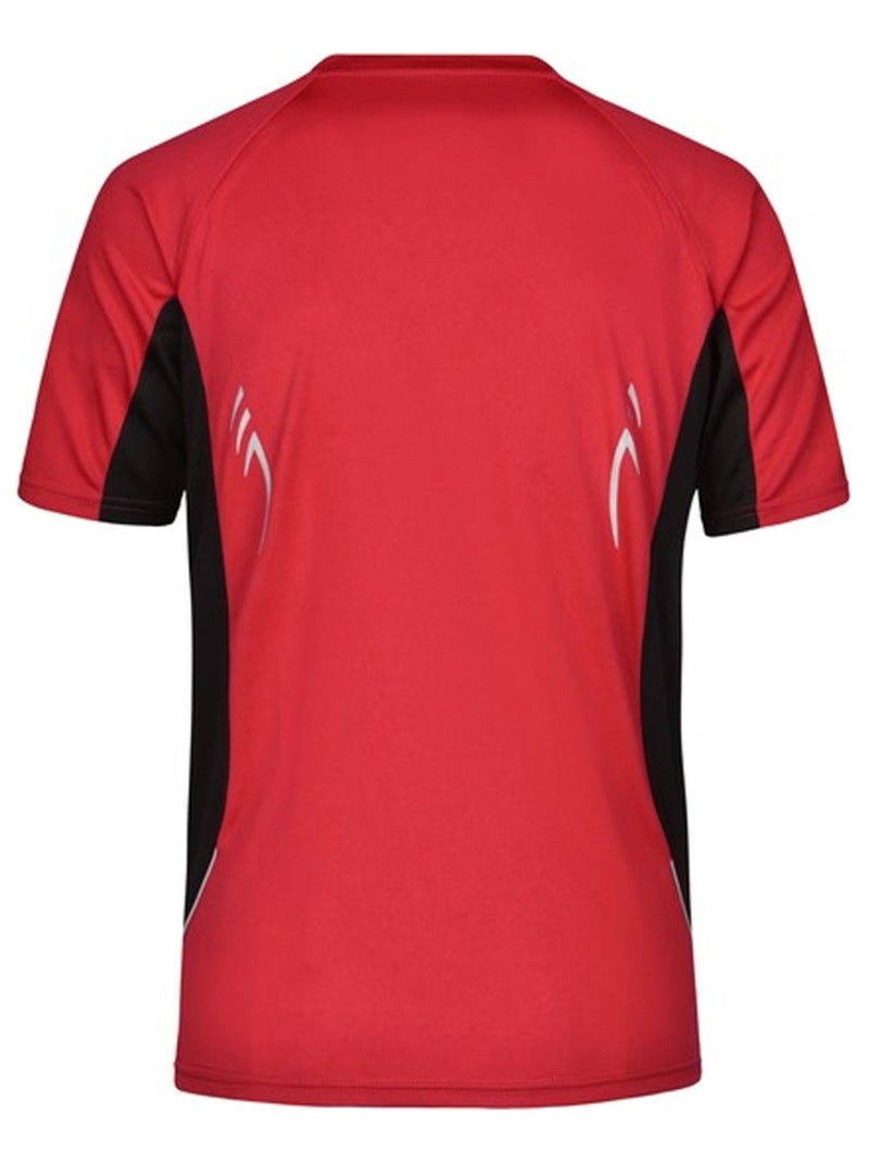 James and Nicholson - T-shirt course à pied Rouge brique - Kiabi
