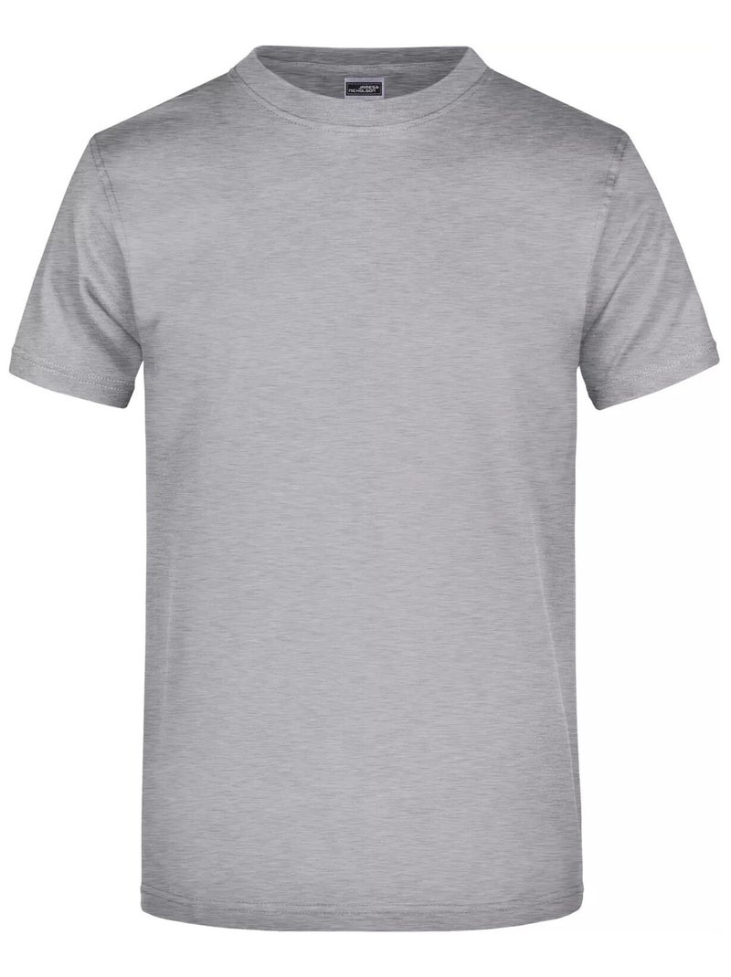James and Nicholson - T-shirt Gris chiné - Kiabi