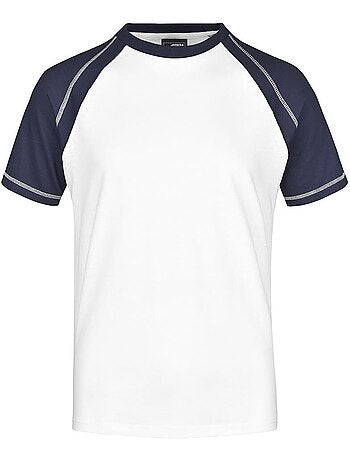 James and Nicholson - T-shirt manches raglan motif/style Contrasté