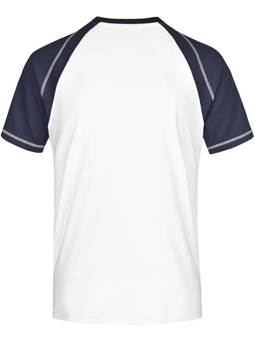 James and Nicholson - T-shirt manches raglan motif/style Contrasté - Kiabi