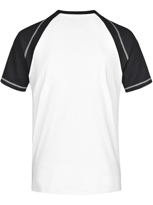 James and Nicholson - T-shirt manches raglan motif/style Contrasté - Kiabi