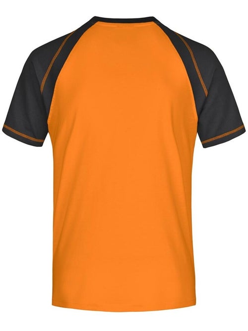 James and Nicholson - T-shirt manches raglan motif/style Contrasté - Kiabi