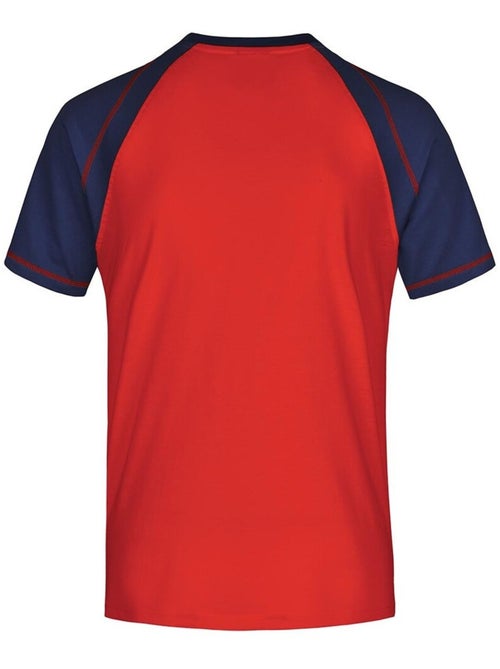 James and Nicholson - T-shirt manches raglan motif/style Contrasté - Kiabi