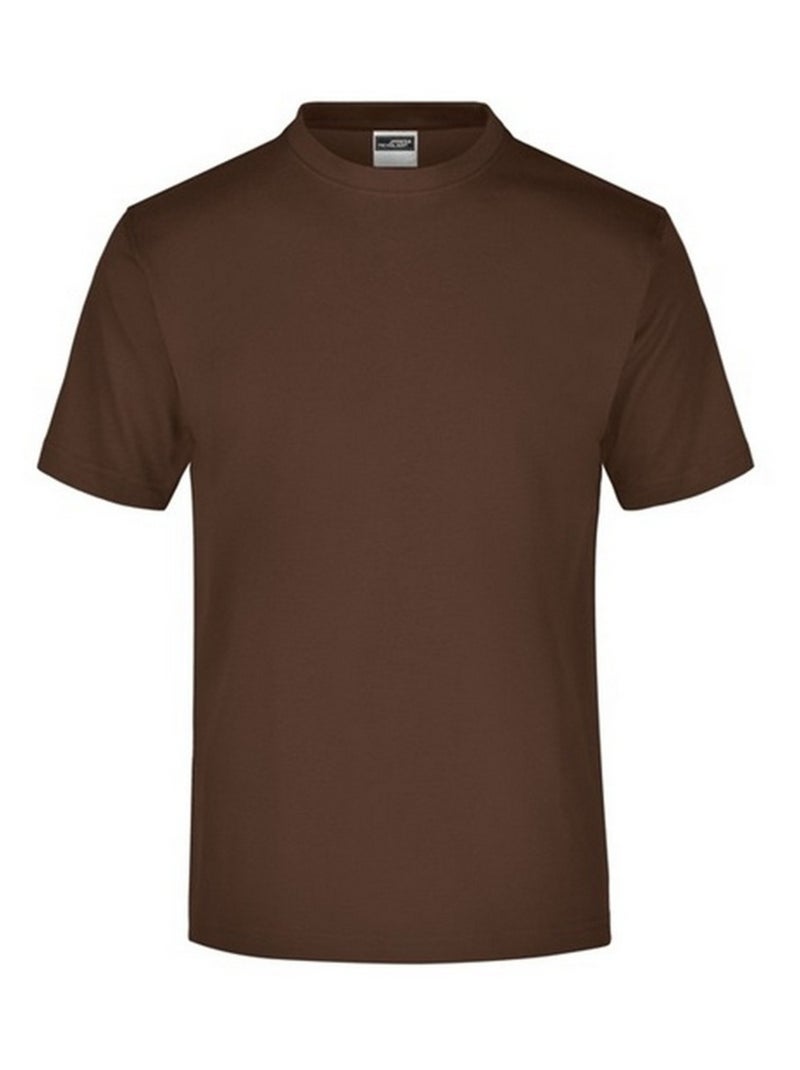 James and Nicholson - T-shirt MEDIUM Marron foncé - Kiabi