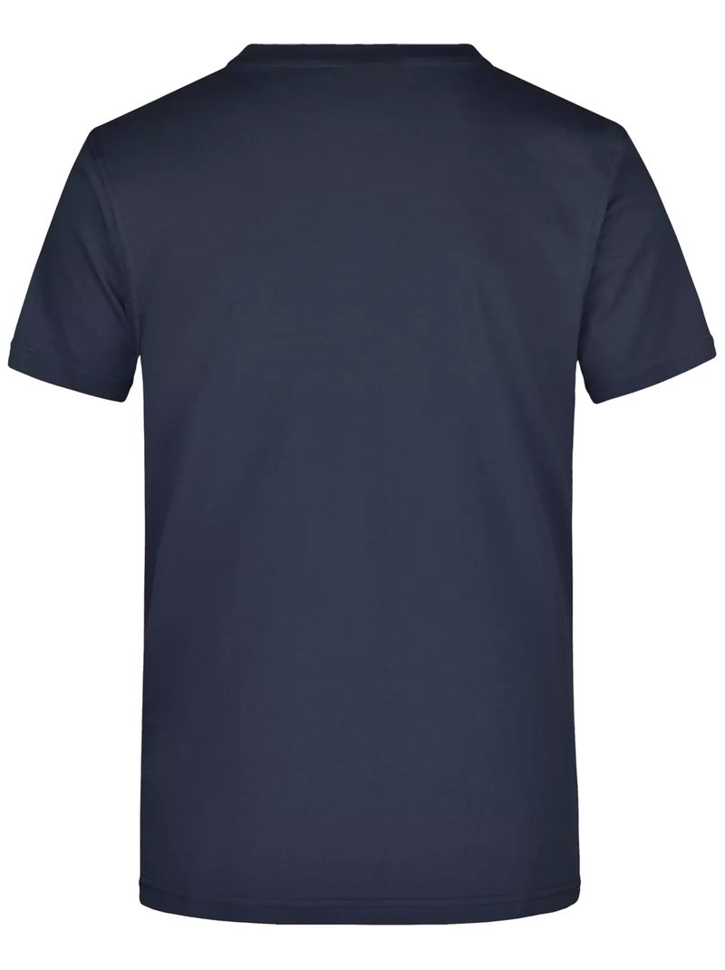 James and Nicholson - T-shirt motif/style uni Bleu marine - Kiabi