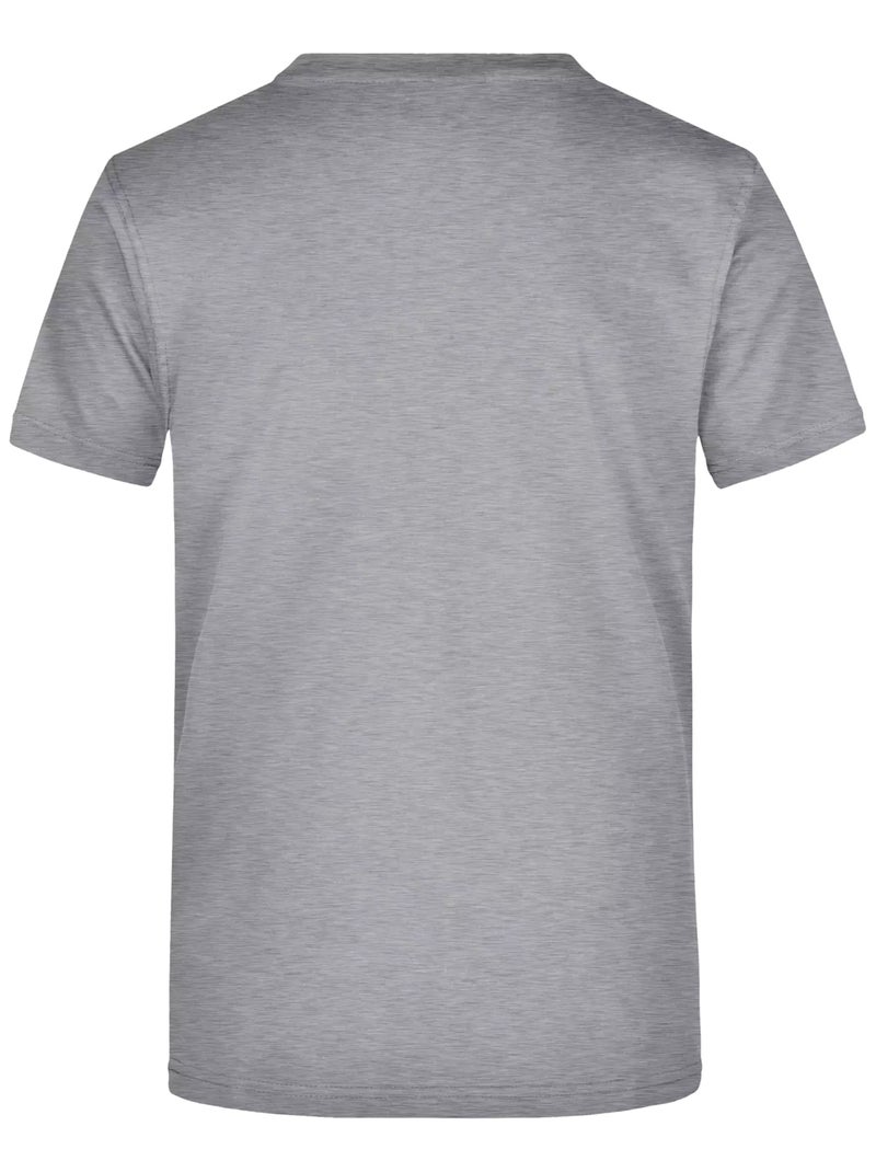 James and Nicholson - T-shirt motif/style uni Gris chiné - Kiabi