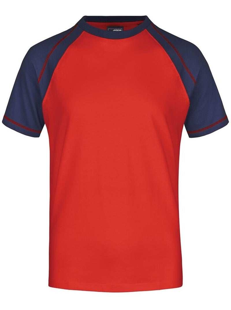 James and Nicholson - T-shirt Rouge cachemire - Kiabi