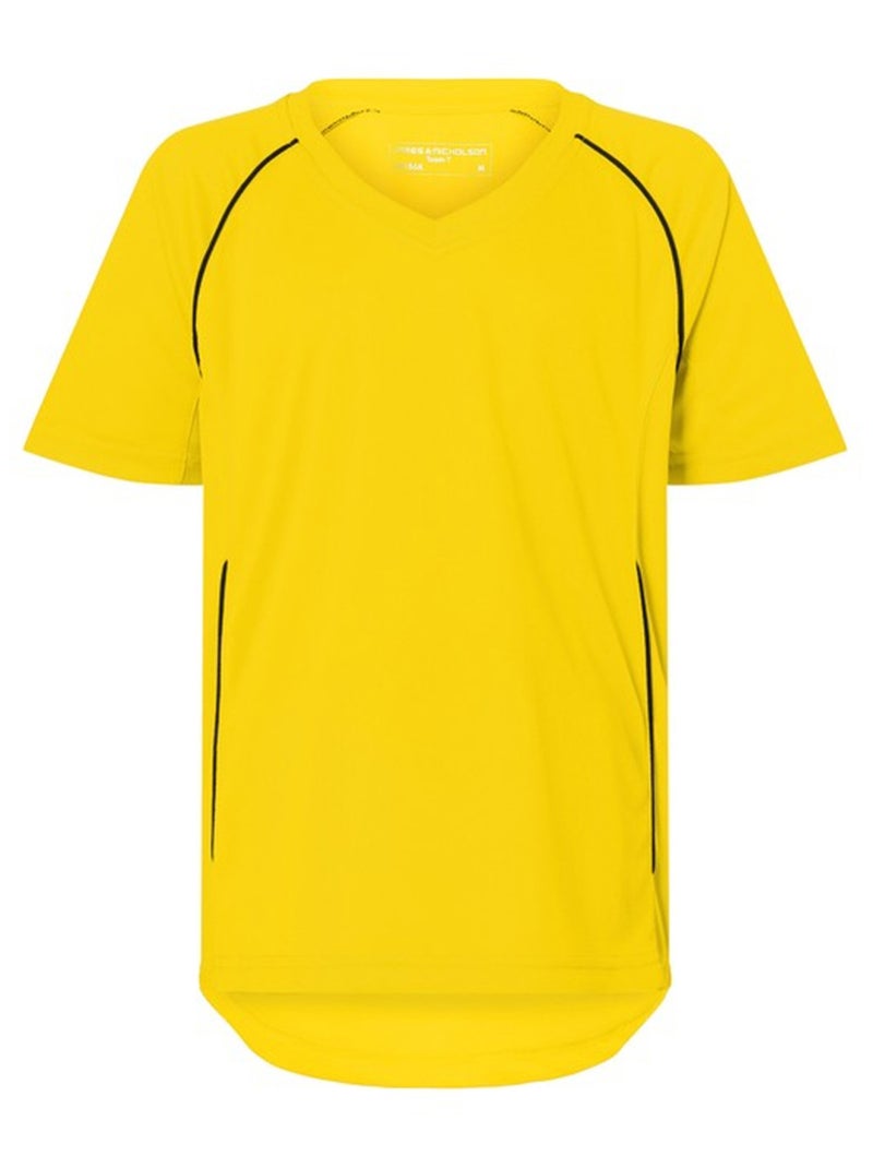James and Nicholson - T-shirt TEAM Jaune pâle - Kiabi