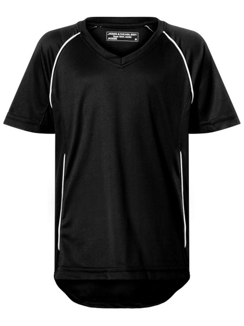 James and Nicholson - T-shirt TEAM Noir Blanc - Kiabi