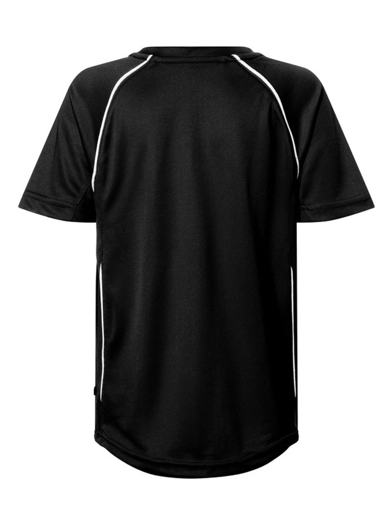 James and Nicholson - T-shirt TEAM Noir Blanc - Kiabi