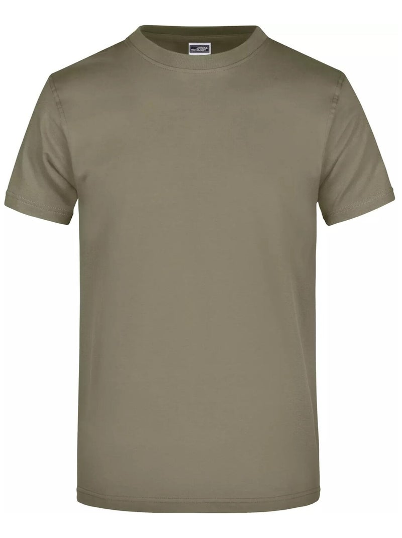 James and Nicholson - T-shirt Vert olive - Kiabi