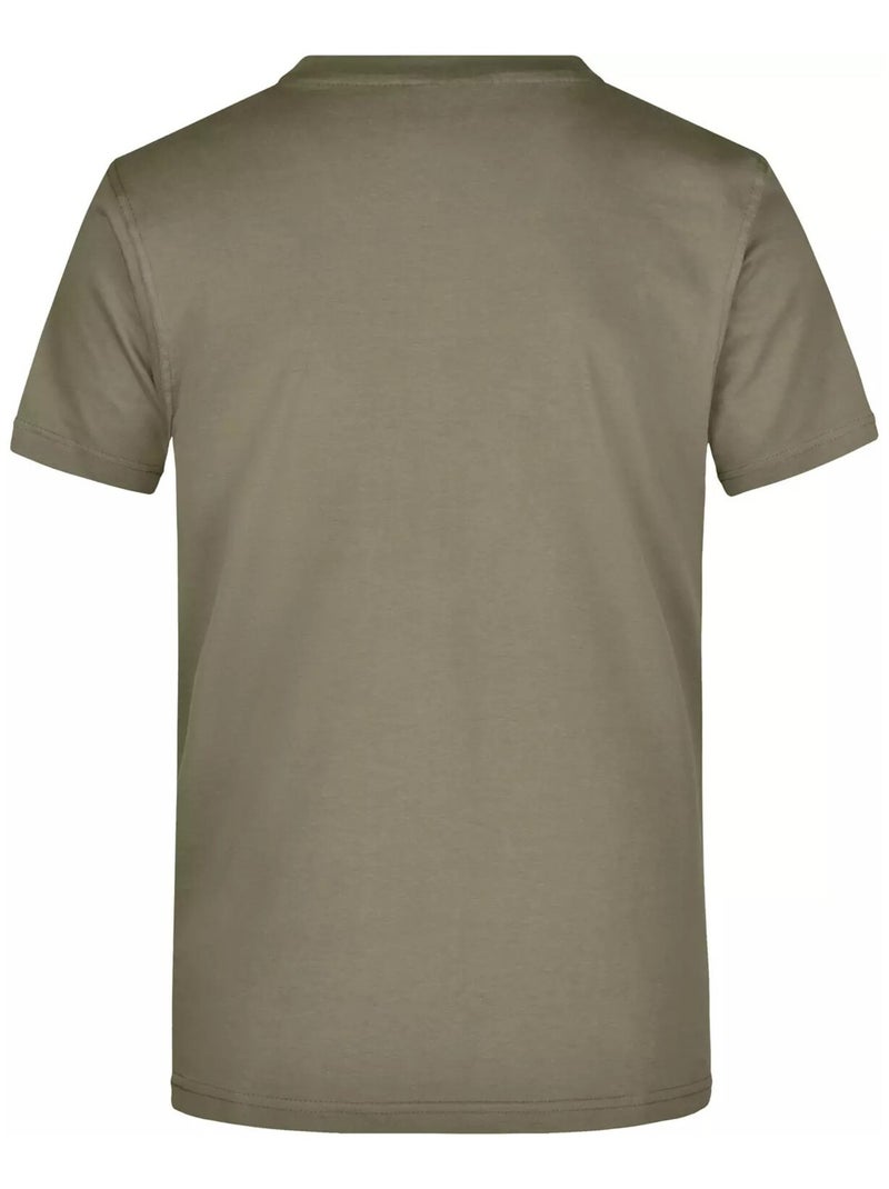 James and Nicholson - T-shirt Vert olive - Kiabi