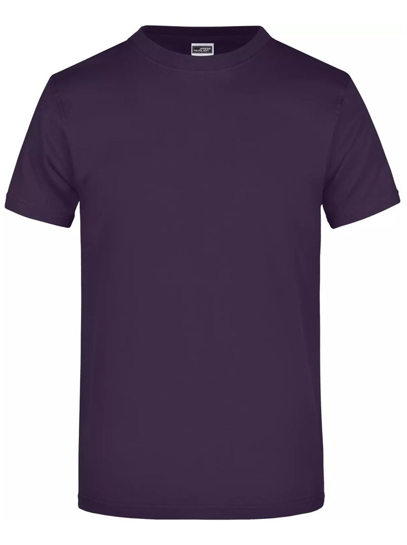 James and Nicholson - T-shirt Violet aubergine - Kiabi