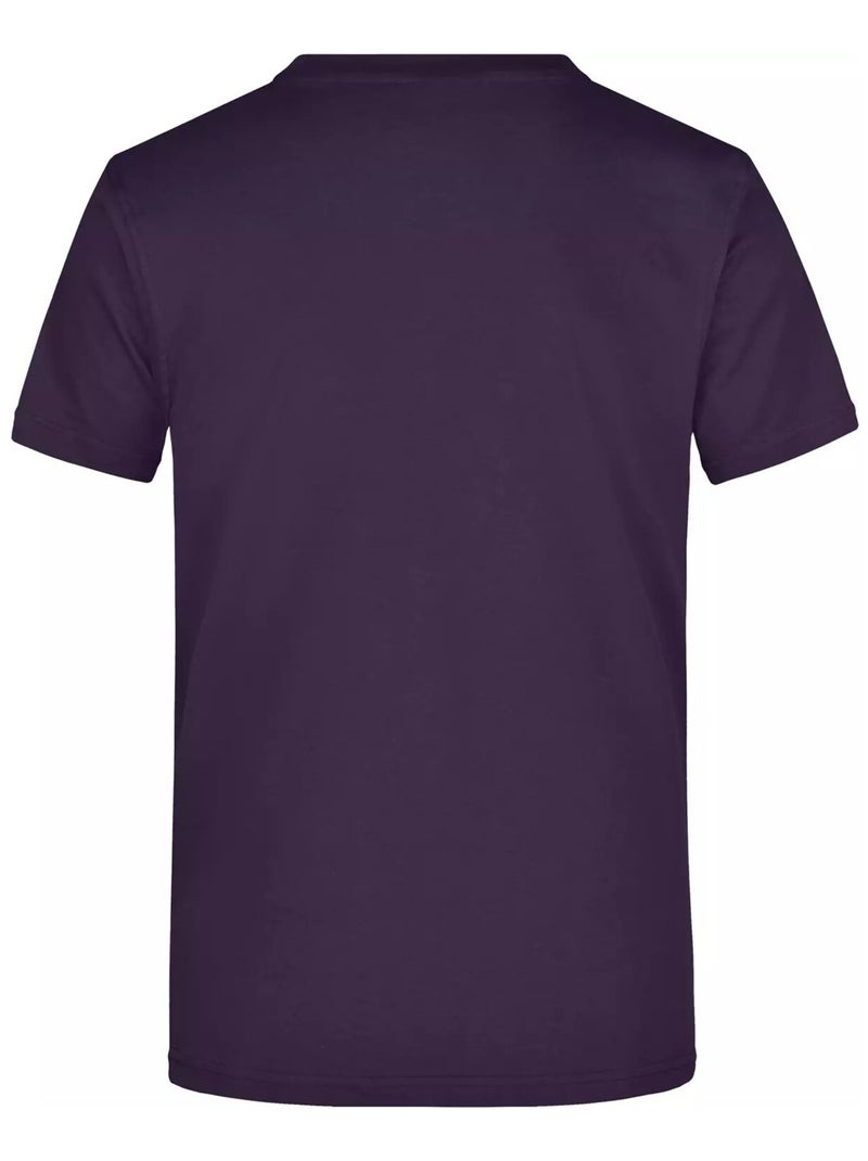 James and Nicholson - T-shirt Violet aubergine - Kiabi