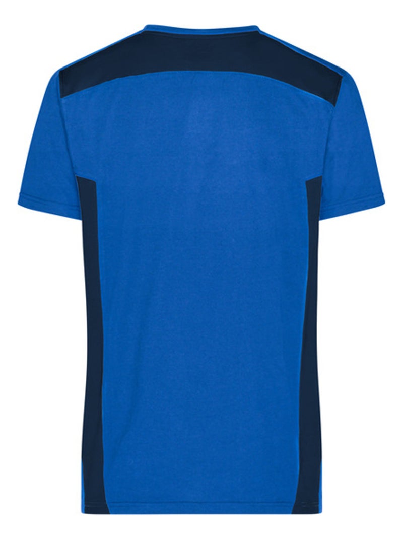 James and Nicholson - T-shirt WORKWEAR STRONG Noir Vert Noir - Kiabi