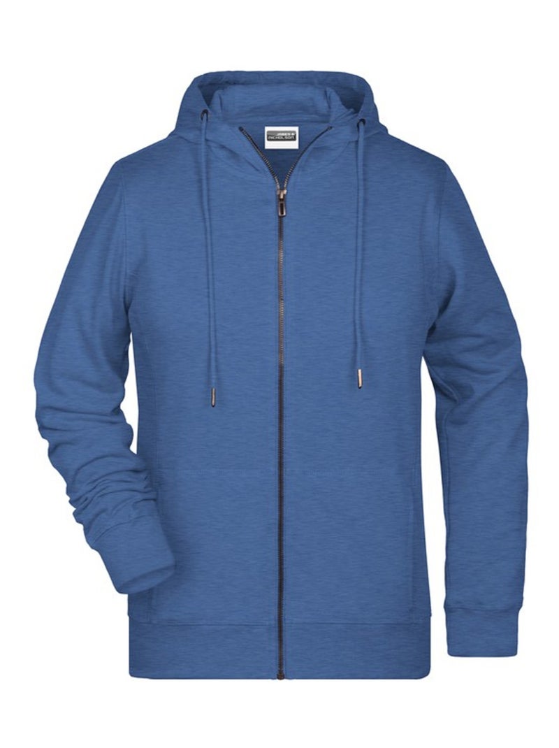 James and Nicholson - Veste à capuche Bleu azur - Kiabi
