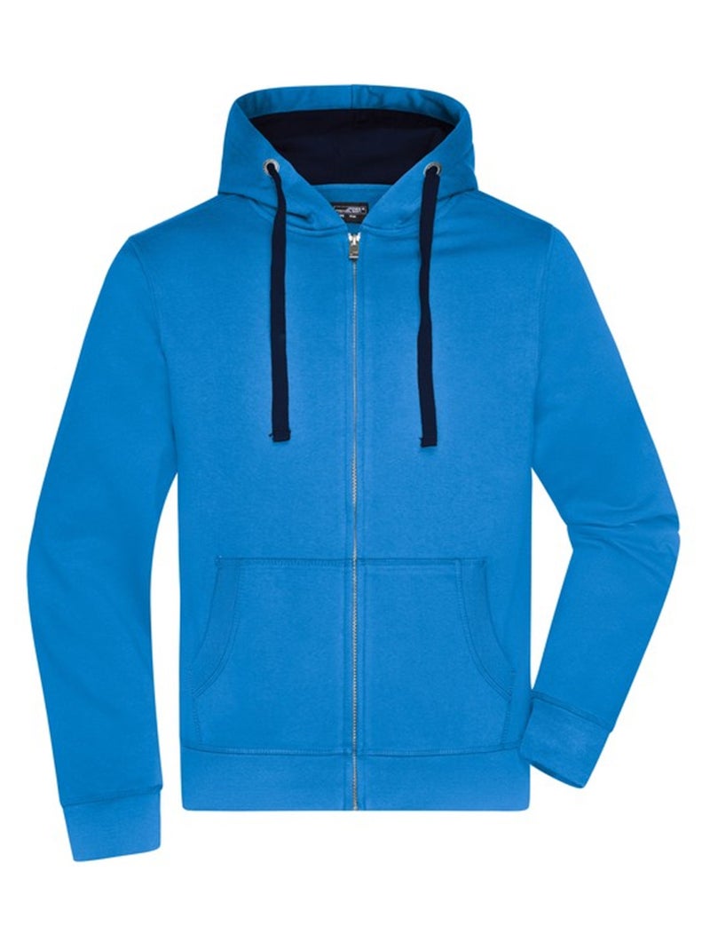 James and Nicholson - Veste à capuche Bleu gris - Kiabi
