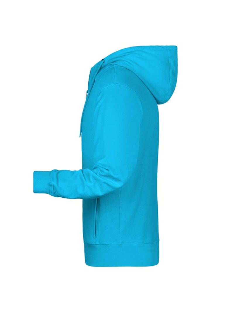 James and Nicholson - Veste à capuche Bleu marine/Turquoise - Kiabi