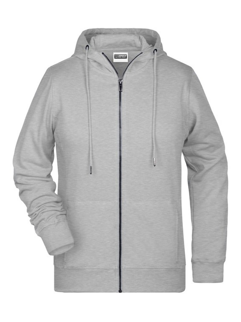 James and Nicholson - Veste à capuche Gris chiné - Kiabi