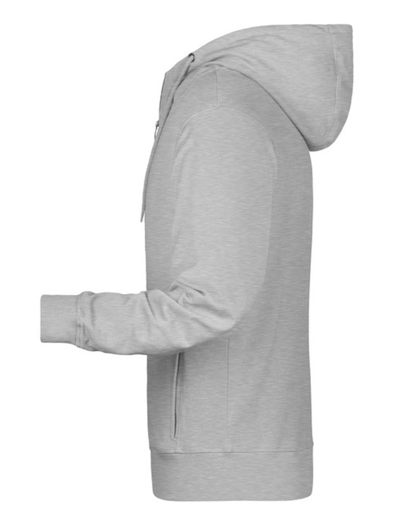 James and Nicholson - Veste à capuche Gris chiné - Kiabi