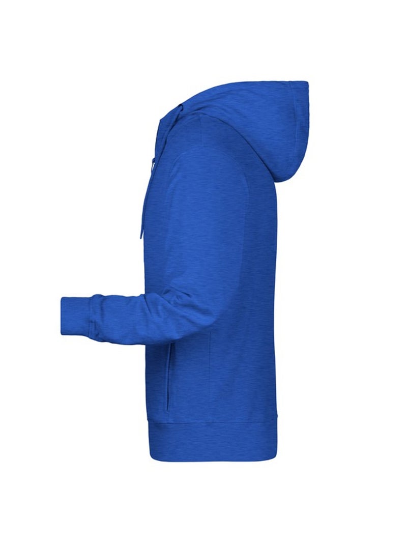James and Nicholson - Veste à capuche Gris froid/Bleu - Kiabi