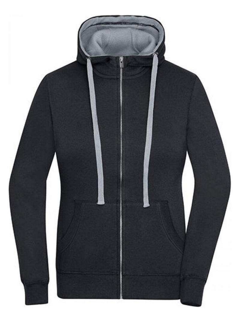 James and Nicholson - Veste à capuche LAmis imaginairesESTYLE Noir Gris - Kiabi