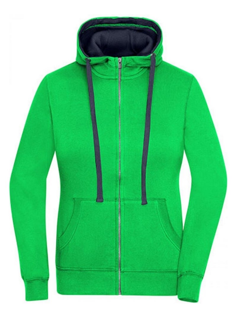 James and Nicholson - Veste à capuche LAmis imaginairesESTYLE Vert fluo - Kiabi