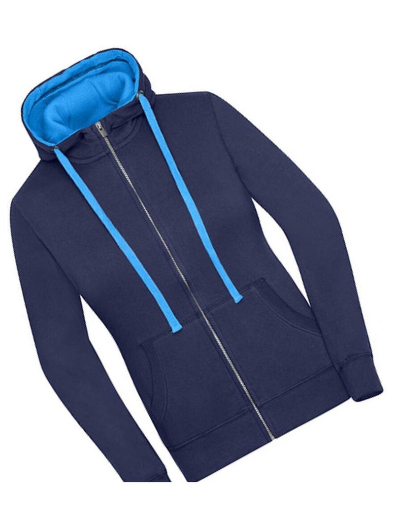 James and Nicholson - Veste à capuche LIFESTYLE Bleu - Kiabi