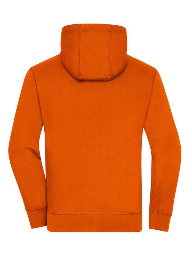 James and Nicholson - Veste à capuche LIFESTYLE Orange corail - Kiabi