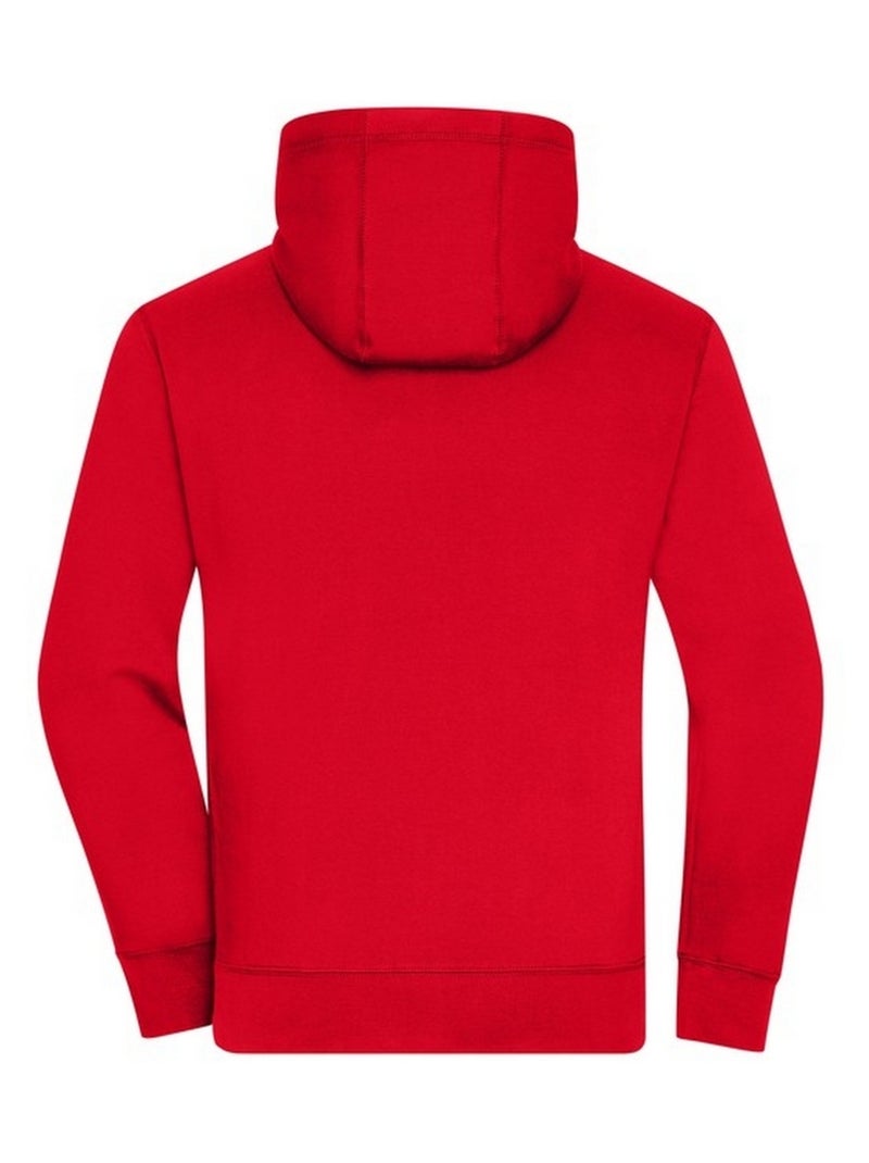 James and Nicholson - Veste à capuche LIFESTYLE Rouge - Kiabi