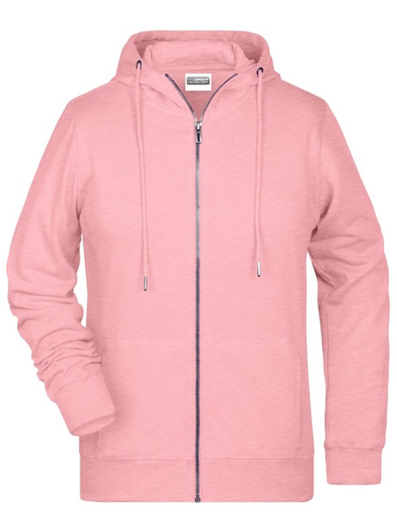 James and Nicholson - Veste à capuche Rose clair - Kiabi