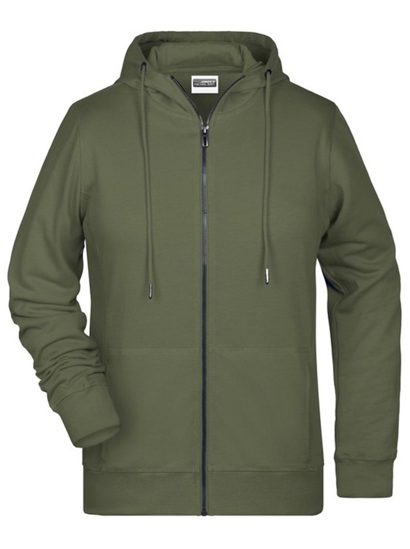 James and Nicholson - Veste à capuche Vert olive - Kiabi