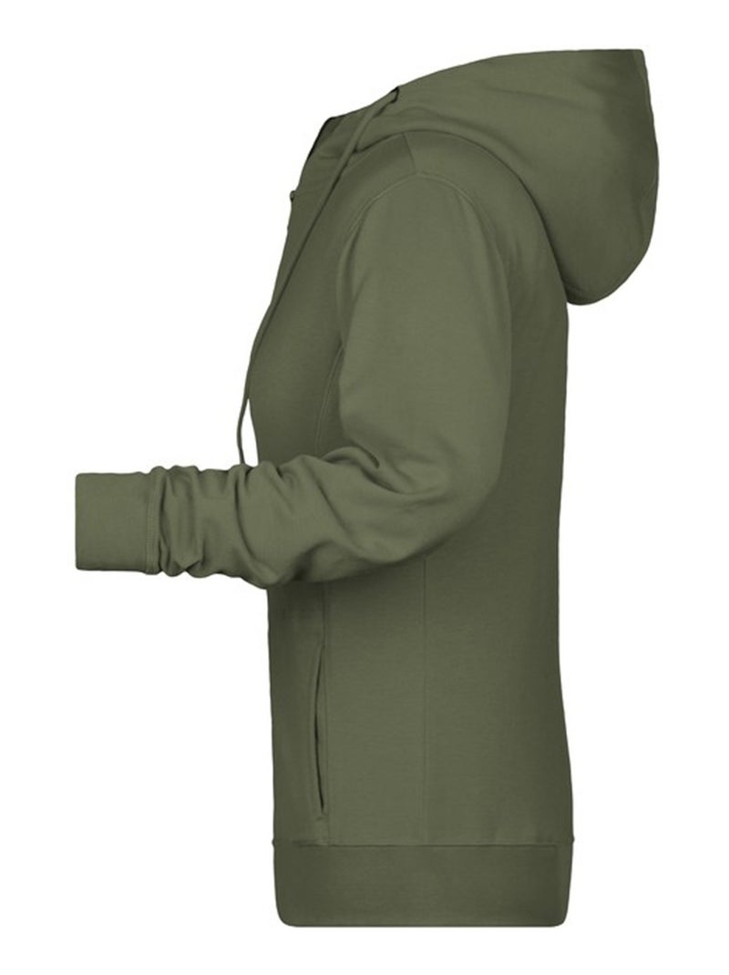 James and Nicholson - Veste à capuche Vert olive - Kiabi