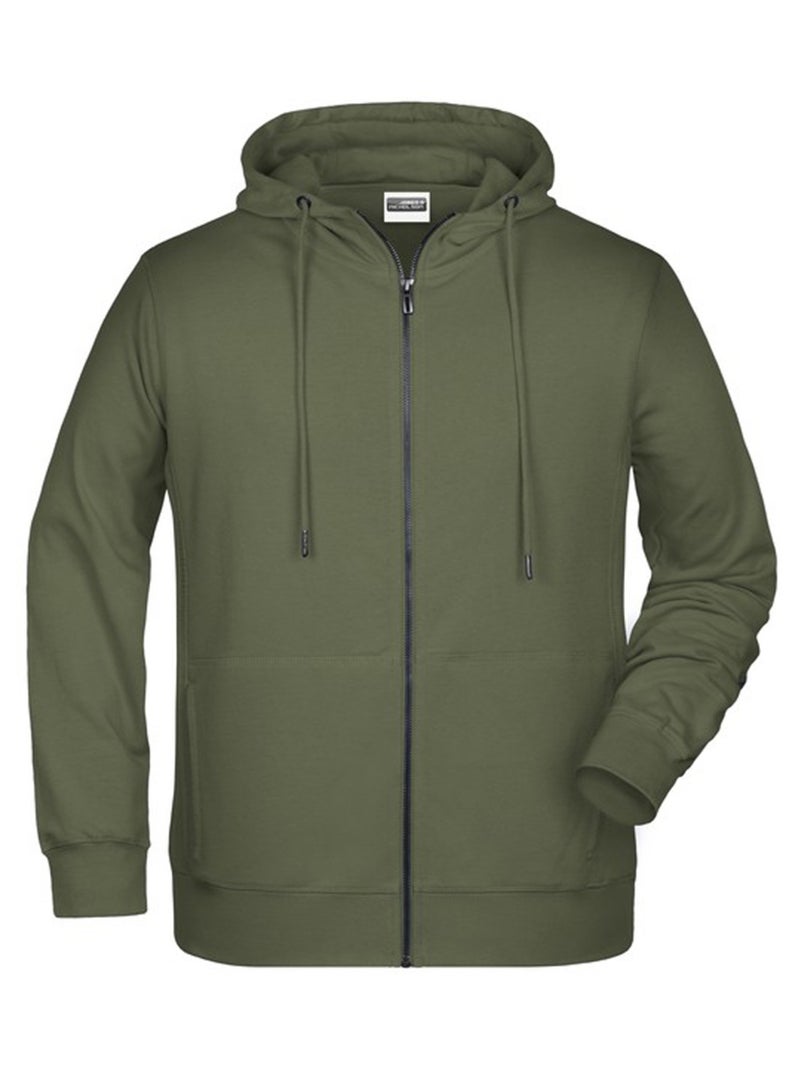 James and Nicholson - Veste à capuche Vert olive - Kiabi