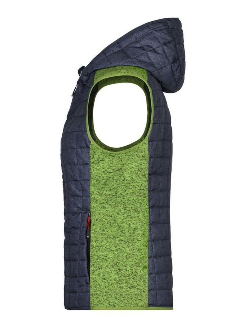 James and Nicholson - Veste hybride Carbone jaune fluo - Kiabi