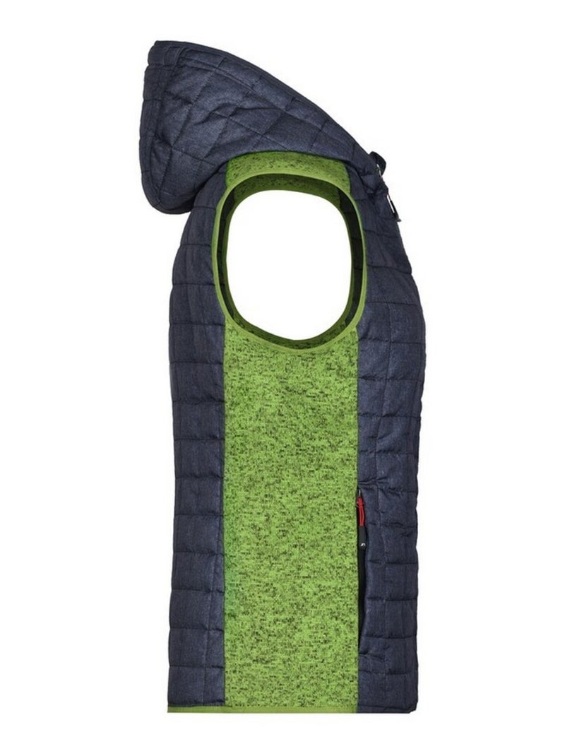 James and Nicholson - Veste hybride Carbone jaune fluo - Kiabi