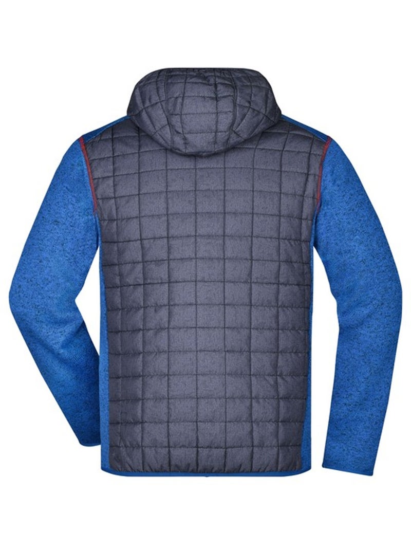 James and Nicholson - Veste hybride motif/style Chiné Bleu - Kiabi