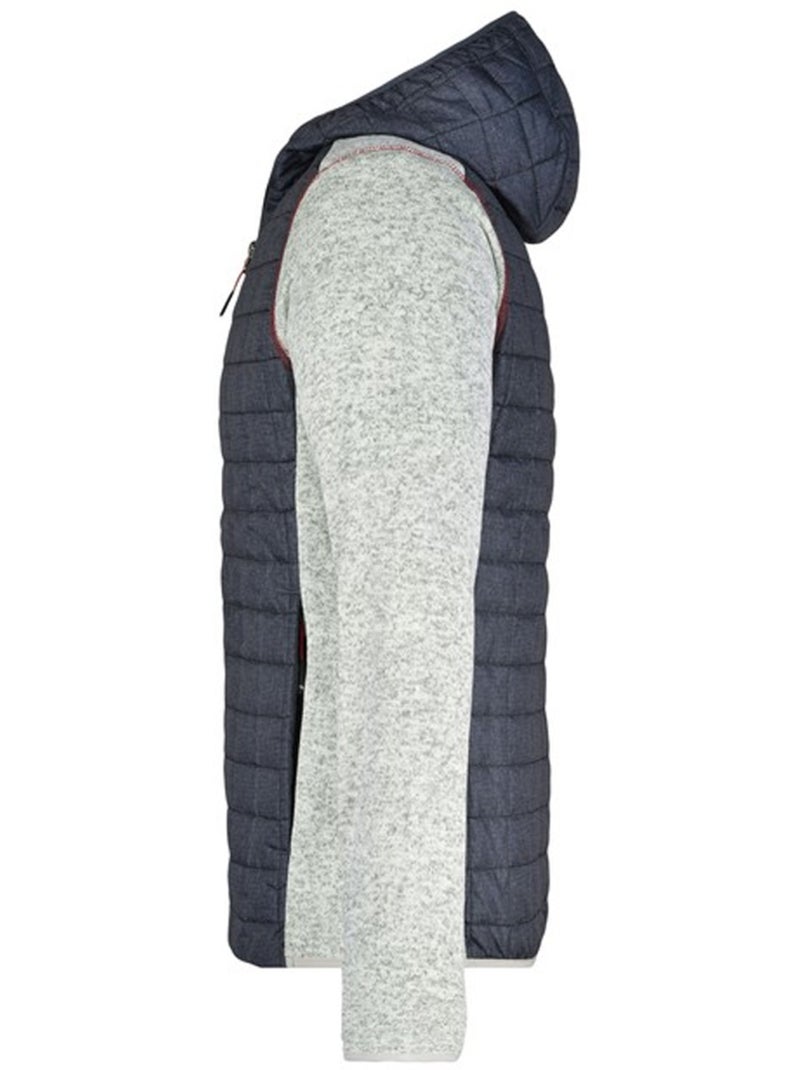 James and Nicholson - Veste hybride motif/style Chiné Gris tourterelle - Kiabi