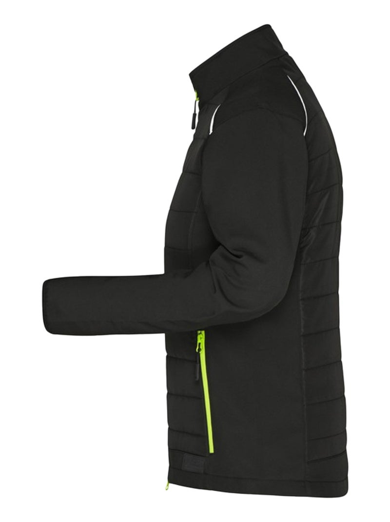 James and Nicholson - Veste hybride Noir Jaune Noir - Kiabi