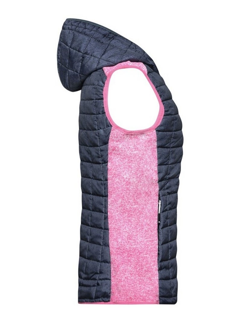 James and Nicholson - Veste hybride Rose - Kiabi
